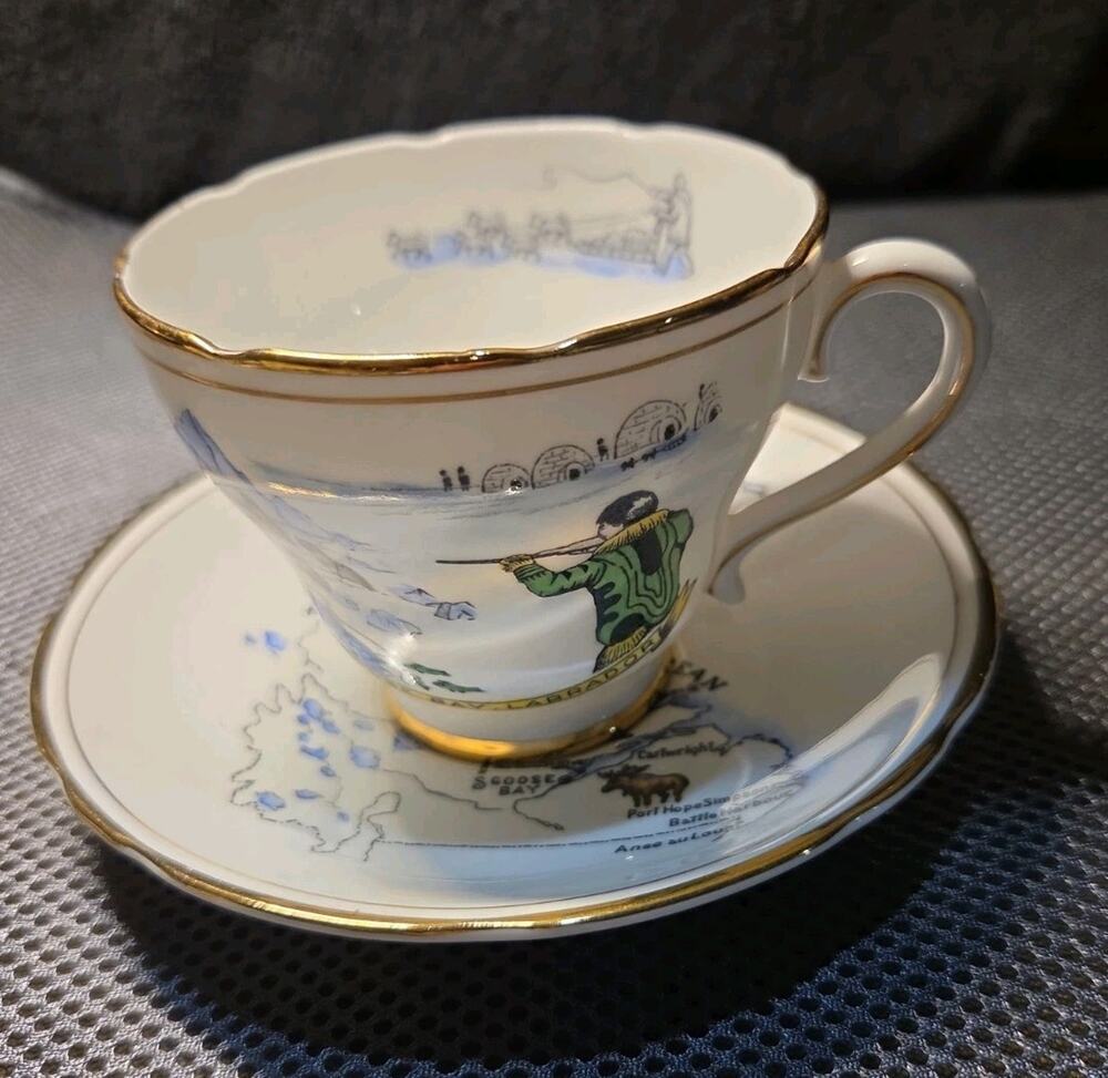 royal ascot bone china tea cup & Saucer Coast Of Labrador